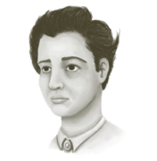 Philosopher Hannah Arendt portrait