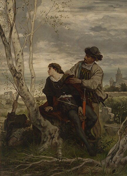 File:Hans Thoma - Hamlet und Horatio am Grabe Ophelias - 2225 - Staatliche Kunsthalle Karlsruhe.jpg