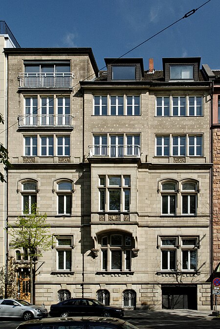 Haus Elisabethstrasse 12 in Duesseldorf Unterbilk, von Westen