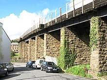 Hayle Viaduct in modern times Hayle Viaduct from station approach.jpg