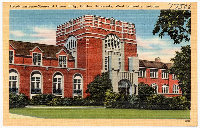 File:Headquarters -- Memorial Union Bldg., Purdue University, West Lafayette, Indiana (77506).jpg