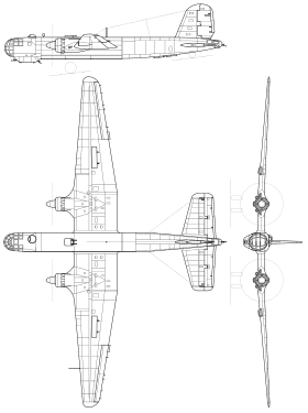 vue en plan de l’avion