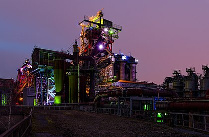 Parque Landschaftspark Duisburg-Nord em Duisburgo, Alemanha. (definição 3 937 × 2 580)