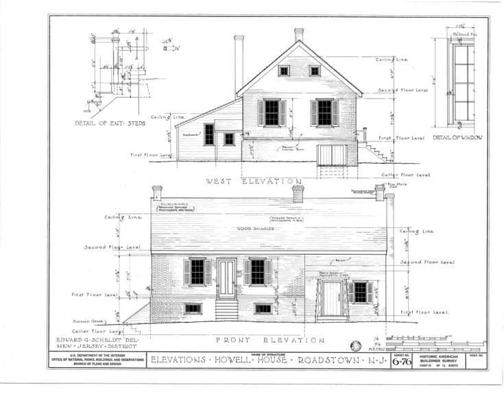 File:Howell Homestead, Roadstown Road, Roadstown, Cumberland County, NJ HABS NJ,6-ROATO.V,1- (sheet 4 of 6).png