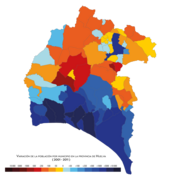 Populační variace mezi lety 2001 a 2011