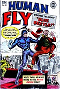 Couverture de Human Fly, un comics de super-héros paru en 1958.