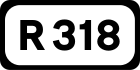 Дорожный щит R318}}