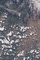 photo from space (ISS), Assisi, landscape.