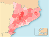 Apoyo político a partidos tradicionalmente independentistas (ERC, Solidaritat, CUP) en las elecciones municipales de 2011 en Cataluña.