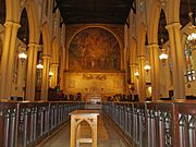 Interior view of the Church of the Ascension, Episcopal, New York City, 1885-89.