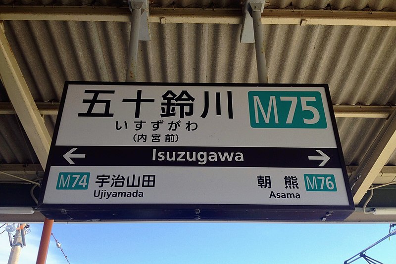 File:Isuzugawa Station sign 20180923.jpg