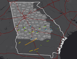 Қаңтар 2017 Georgia tornado outbreak.png