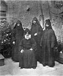 Sacerdotes armenios en el barrio armenio de Jerusalén, 1906