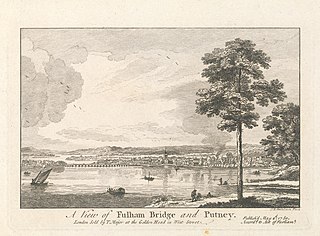 A View of Fulham Bridge and Putney