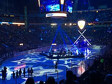 Scott's entrance at the 2016 NHL All-Star Game John Scott's entrance at the 2016 NHL All-Star Game (24150998933).jpg