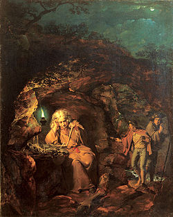 Joseph Wright. Filsuf dengan Cahaya Lampu. dipamerkan 1769.jpg