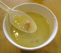 Sup krim ayam, Western-derived chicken cream soup.