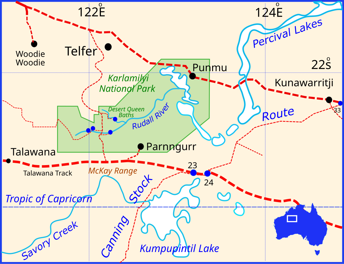 Rudall River National Park Map Karlamilyi National Park   Wikipedia