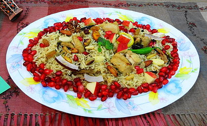 Το πιλάφι του Κασμίρ (Kashmiri pulao), Ινδία.