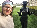 Kathleen Pond with a Musee Maillol collection statue May 21, 2021.jpg