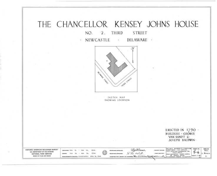 File:Kensey Johns Sr. House, 2 East Third Street, New Castle, New Castle County, DE HABS DEL,2-NEWCA,5- (sheet 0 of 12).png