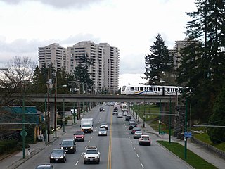 Kingsway (Vancouver) street in British Columbia, Canada