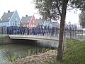 Kromme Leekbrug in de Bangert en Oosterpolder, een van de 20, ofzo, bruggen in de wijk welke ook allen een kunstwerk zijn.