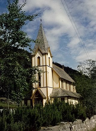 <span class="mw-page-title-main">Kyrkjebø</span> Former municipality in Sogn og Fjordane, Norway