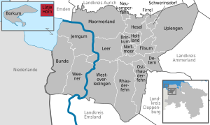 Location of Lütje Hörn