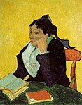 L'Arlesienne, porträtt av Madame Ginoux av van Gogh (1888), Metropolitan Museum of Art.