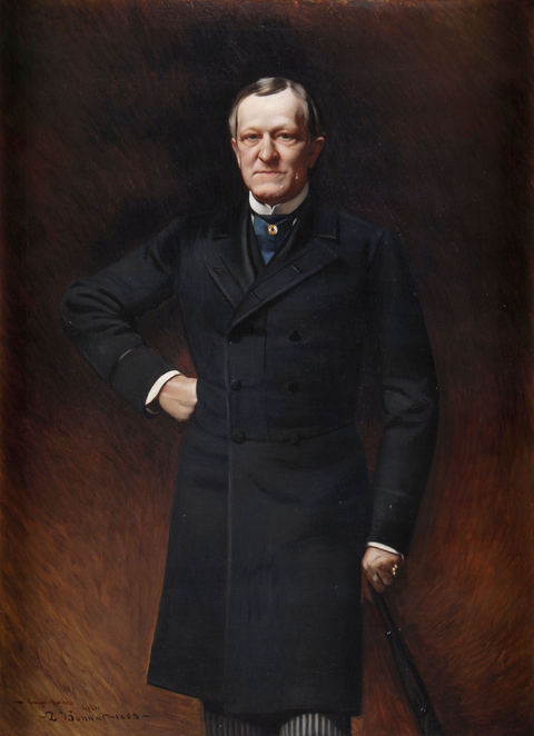 Gubernatorial portrait of Levi P. Morton