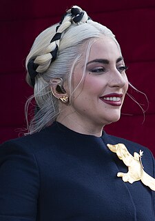 Lady Gaga, Best Actress winner Lady Gaga at Joe Biden's inauguration (cropped 3).jpg