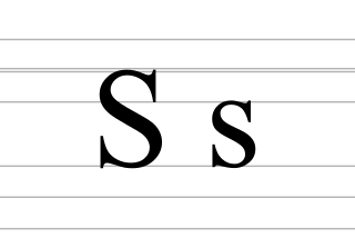 <span class="mw-page-title-main">S</span> 19th letter in the Latin alphabet