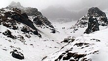 Vall de l'Infern, lloc clàssic de l'alpinisme hivernal a l'Alvèrnia