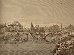 Samberbrug Marcinelle in 1872