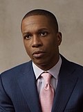 Leslie Odom Jr. won for Hamilton (2016) Leslie Odom Jr. Philanthropy Summit 2016 02.30 (cropped).jpg