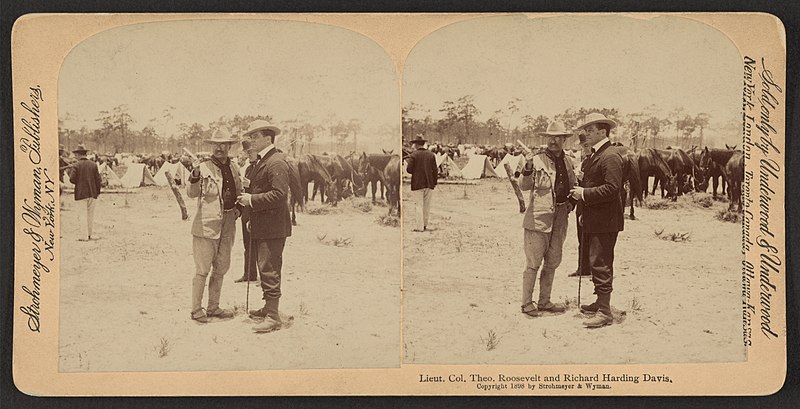 File:Lieut. Col. Theo. Roosevelt and Richard Harding Davis - stereo.1s01905.jpg