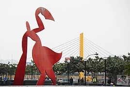 El puente desde la alameda Chabuca Granda