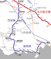 西尾線・蒲郡線路線図