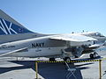 A-7E on display on the USS Midway