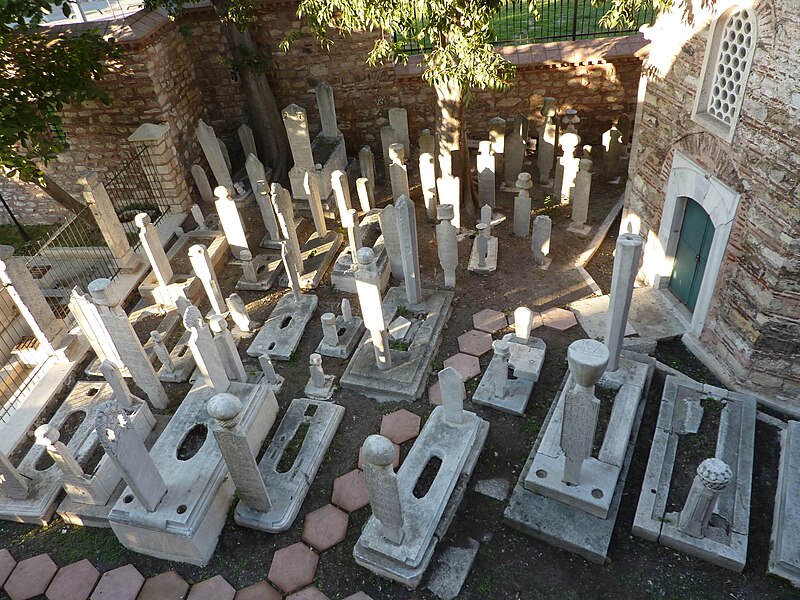 File:Little Hagia Sophia - graves north of the building - P1030994.JPG