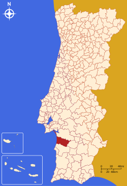 Grândola Portugalin kartalla