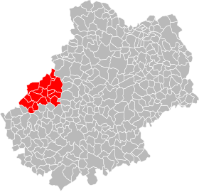 Localisation de Communauté de communes Cazals-Salviac