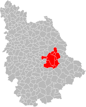 Location of the CC du Pays Chauvinois in the Vienne department