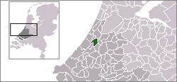 Kart over Leiden