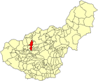 Расположение муниципалитета Альболоте на карте провинции