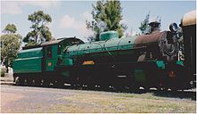 W903 at Waroona in the early 21st century Locomotive W903.jpg