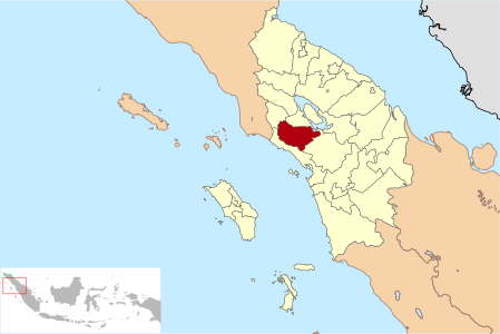 Peta genah Kabupatén Humbang Hasundutan ring Sumatra Utara