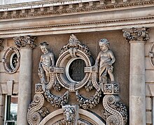 Detail of the facade of the library at No 1 Derby Gate London - Victorian Building in Westminster - Detail.jpg