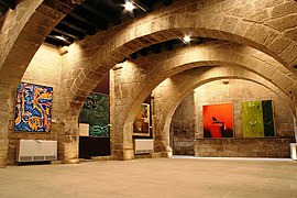 Saal der ehemaligen Börse (lonja), Uncastillo, Aragón